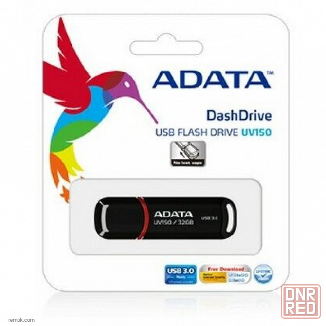Накопитель USB 3.0 32Гб ADATA AUV150-32G-RBK, черный |Гарантия Макеевка - изображение 1