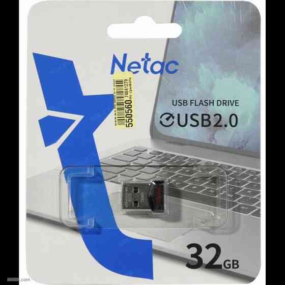 Флешка Netac 32Gb UM2 USB 2.0 (NT03UM2N-032G-20BK) |Гарантия Макеевка