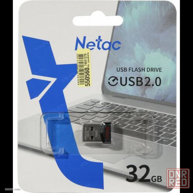 Флешка Netac 32Gb UM2 USB 2.0 (NT03UM2N-032G-20BK) |Гарантия Макеевка - изображение 1