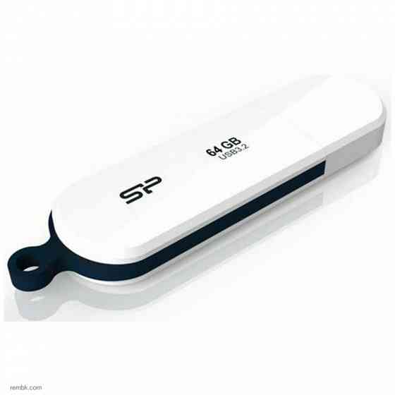 USB Flash накопитель 64Gb Silicon Power Blaze B32 White (SP064GBUF3B32V1W) по доступной цене |Гарантия Макеевка