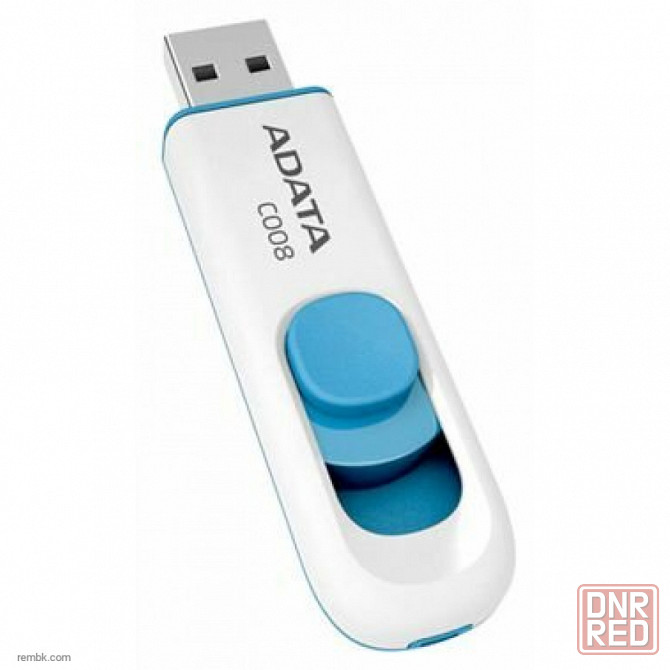 Флэш-память USB_ 32 GB A-DATA Classic C008 AC008-32G-RWE USB2.0 белый/синий |Гарантия Макеевка - изображение 1