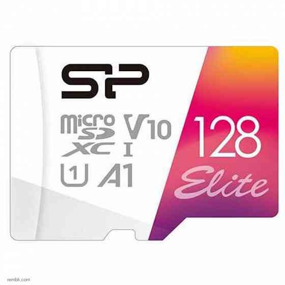 Флеш карта microSDXC 128Gb Class10 Silicon Power SP128GBSTXBV1V20SP Elite + adapter по доступной цене |Гарантия Макеевка
