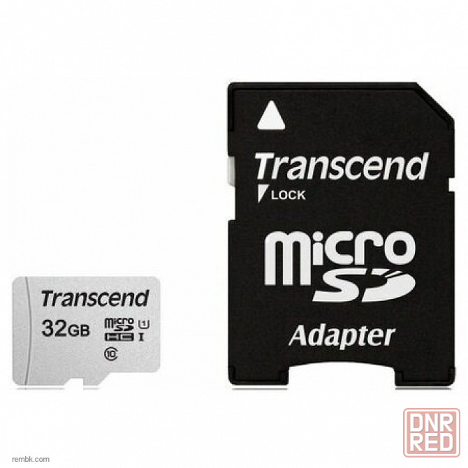 Карта памяти 32GB Transcend TS32GUSD300S-A microSDHC Class 10 U1 300S + адаптер |Гарантия Макеевка - изображение 1