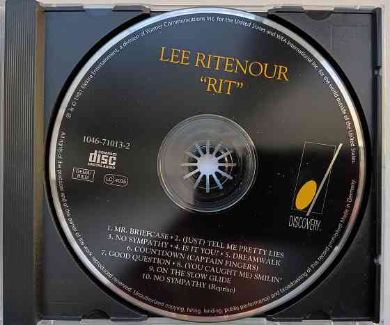 Фирменный CD: Lee Ritenour (1981) Rit Макеевка