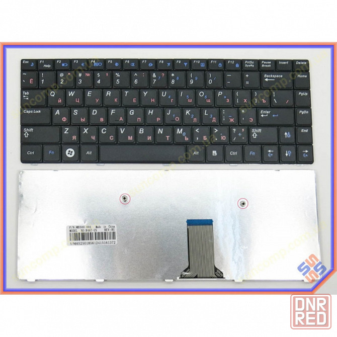 Клавиатура ноутбука Samsung NP R418, R428, R420, R423, R425, R429, R430, R440, R467, R468, R470 ( RU black ). OEM недорого в |Гарантия Донецк - изображение 1