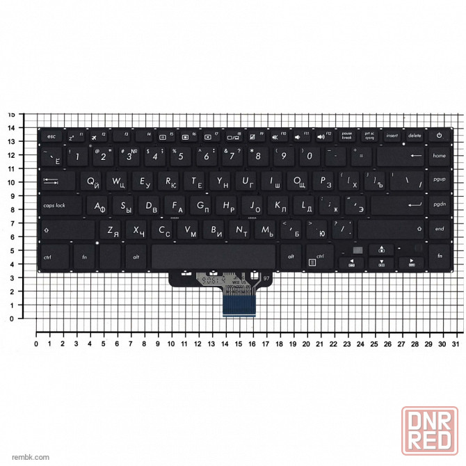 Клавиатура для ноутбука Asus X510U черная без подсветки |Гарантия Донецк - изображение 1