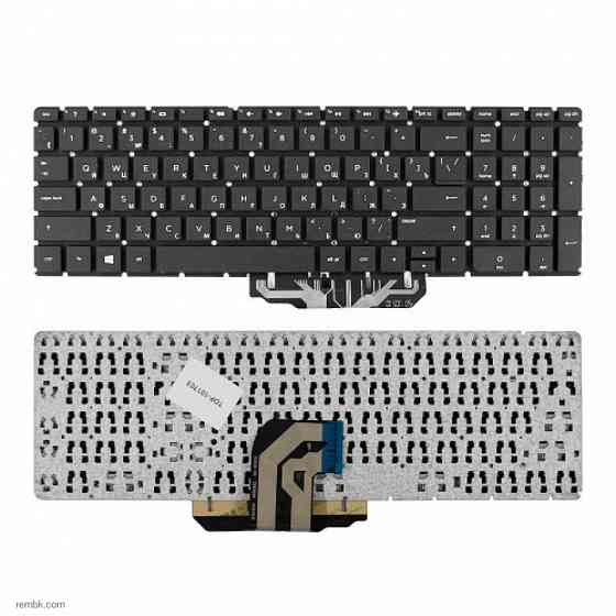 Клавиатура ноутбука HP Pavilion 15-ac, 15-ae, 15-af, HP 250 G4, 255 G4 Series. Плоский Enter. Черная, без рамки. |Гарантия Донецк