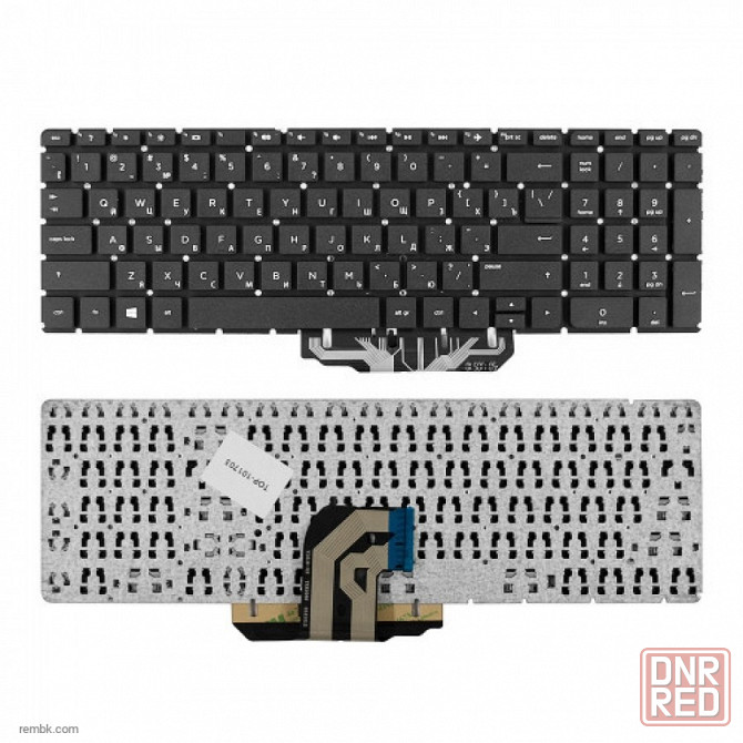 Клавиатура ноутбука HP Pavilion 15-ac, 15-ae, 15-af, HP 250 G4, 255 G4 Series. Плоский Enter. Черная, без рамки. |Гарантия Донецк - изображение 1