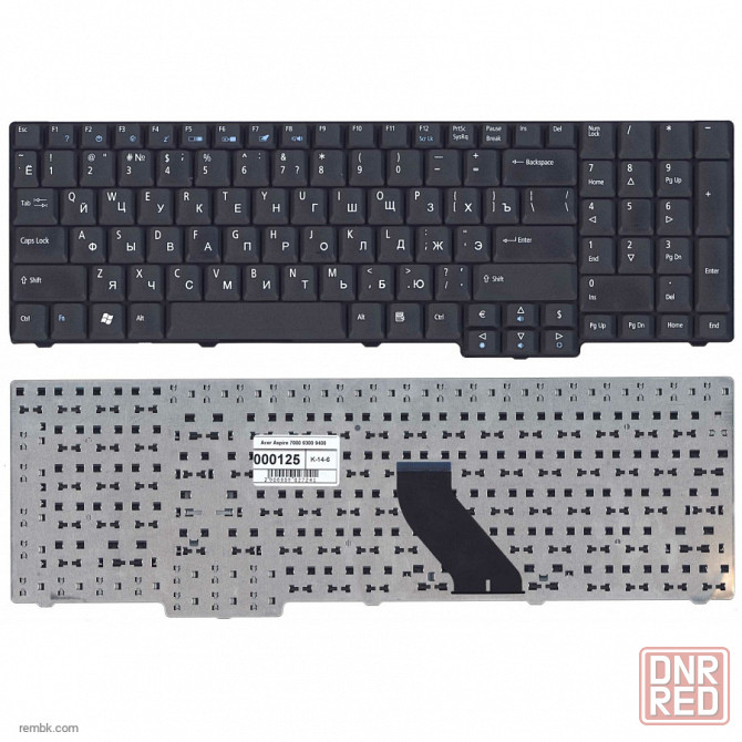 Клавиатура для ноутбука Acer Aspire 5335 5735 6530G 6930G черная матовая |Гарантия Донецк - изображение 1