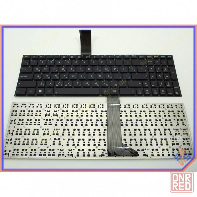 Клавиатура ноутбука ASUS K56, A56, K56CA, K56CB K56CM S56, S505, R505, S56CA, S56CB, S56CM, S56CX (RU Black без рамки, контакты с лицевой стороны) нед Донецк - изображение 1