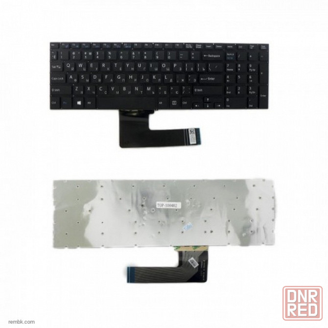 Клавиатура ноутбука Sony SVF15, SVF152, FIT 15 Series. Плоский Enter. Черная, без рамки. купить Донецк |Гарантия Донецк - изображение 1