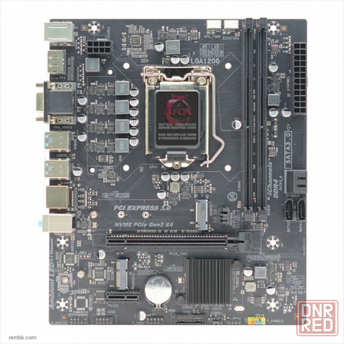 Материнская плата afox ih470d4-ma5-v2 , lga1200, rtl | Гарантия Донецк - изображение 1
