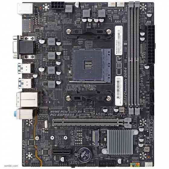 Материнская плата cbr a520 oem (mb-ara520-blk) по доступной цене в макеевке днр | Гарантия Донецк