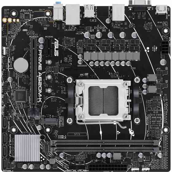 Материнская плата asus prime a620m-k, am5, a620, 2*ddr5, 4*sata, 1*m.2, 4*usb 3.2, 2*usb 2.0, 2*pcix16, 1*pcix1, vga+hdm по доступной цене в макеевке  Донецк