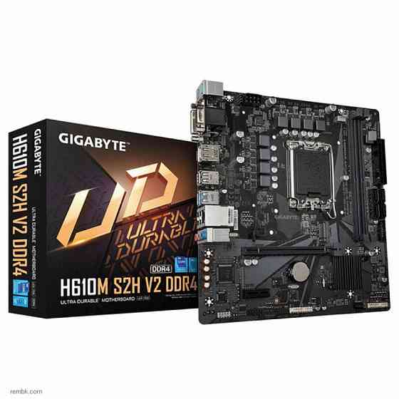 Материнская плата gigabyte h610m s2h v2 ddr4 lga1700 в макеевке днр | Гарантия Донецк