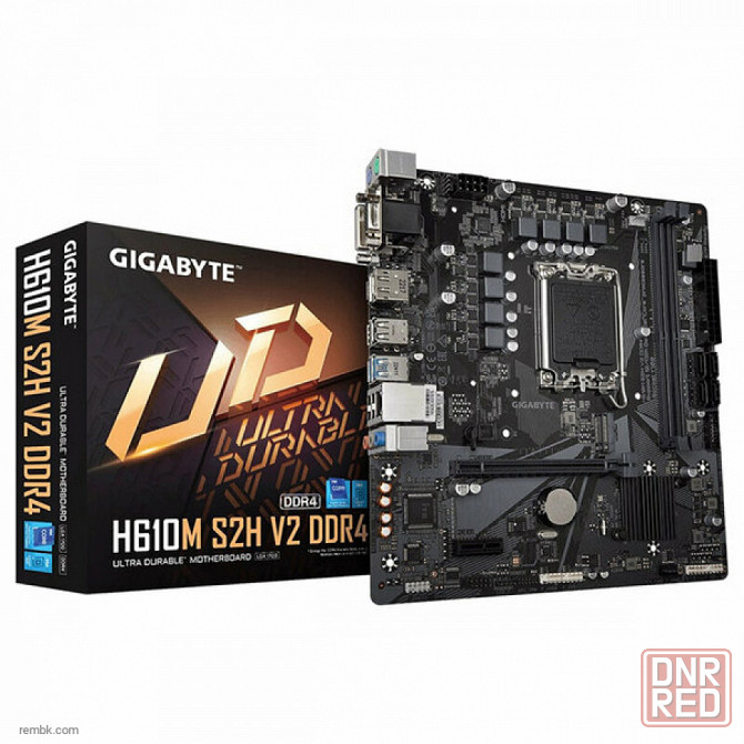 Материнская плата gigabyte h610m s2h v2 ddr4 lga1700 в макеевке днр | Гарантия Донецк - изображение 1