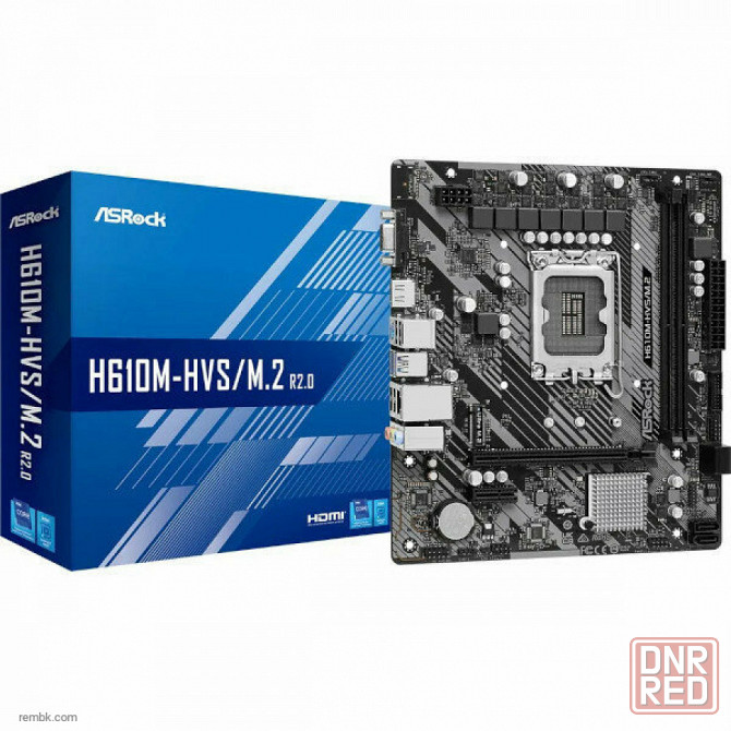 Материнская плата asrock h610m-hvs/m.2 r2.0 lga1700 в макеевке днр | Гарантия Донецк - изображение 1