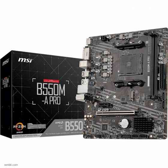 Материнская плата msi b550m-a pro, microatx, поддержка sli, с 2 разъемами m.2 по доступной цене в макеевке днр | Гарантия Донецк
