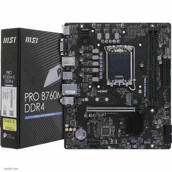 Материнская плата msi pro b760m-e ddr4 lga1700 в макеевке днр | Гарантия Донецк