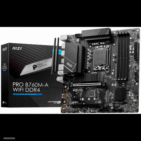 Материнская плата msi b760 lga1700 ddr4 ( pro b760m-a wifi ddr4 ) matx, ret в макеевке днр | Гарантия Донецк