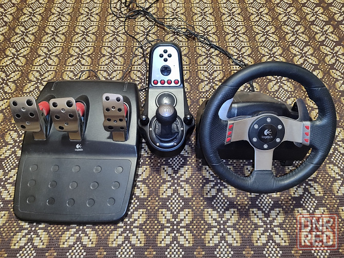 Продаётся легендарный игровой руль Logitech G27 в очень хорошем состоянии и полным комплектом Донецк - изображение 1