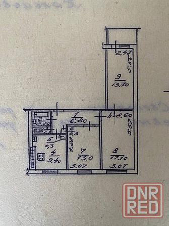 Продажа 3 к.кв. Мирный под ремонт Донецк - изображение 2