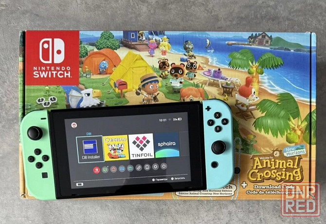 Nintendo switch 128Gb (прошит, чип) лимитированная Animal crossing Донецк - изображение 1