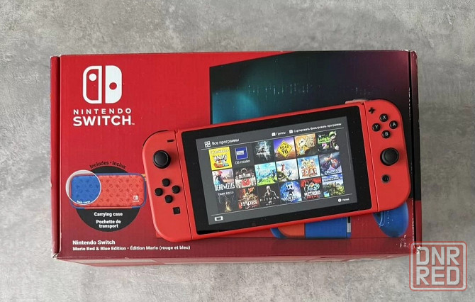 Прошитая Nintendo switch Mario 128Gb (чиповона) Донецк - изображение 1