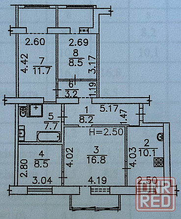 Продаётся 4-х комн.квартира 83,9 кв.м. Мариуполь - изображение 9