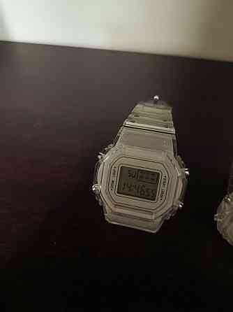 Часы белые прозрачные в стиле Casio Донецк