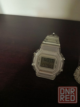 Часы белые прозрачные в стиле Casio Донецк - изображение 2