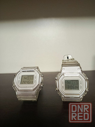 Часы белые прозрачные в стиле Casio Донецк - изображение 3