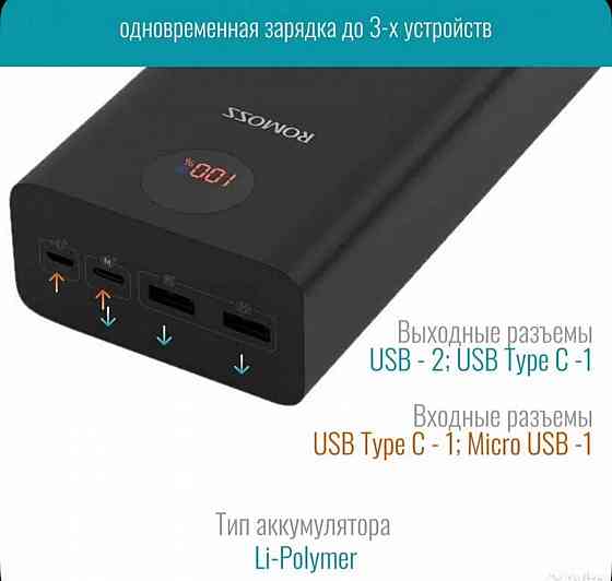 Павербанк powerbank romoss 40.000mA Донецк