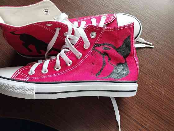 Кеды Converse с росписью Донецк
