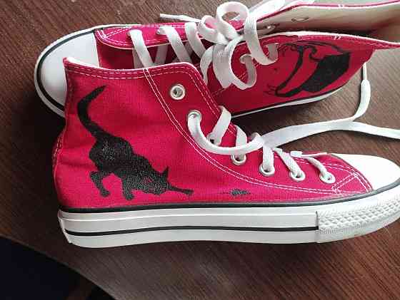 Кеды Converse с росписью Донецк