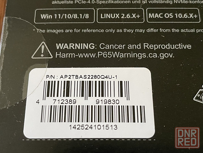 SSD Apacer AS2280Q4U 2TB M.2 2280 PCIe 4.0 x4 3D NAND TLC TBW1500 R7400/WR7000 (AP2TBAS2280Q4U-1) Донецк - изображение 4