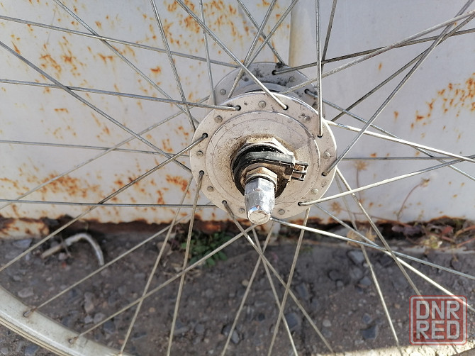 Втулка динамо Shimano , 6V-3W, в сборе с диском и спицами. Стаханов - изображение 3