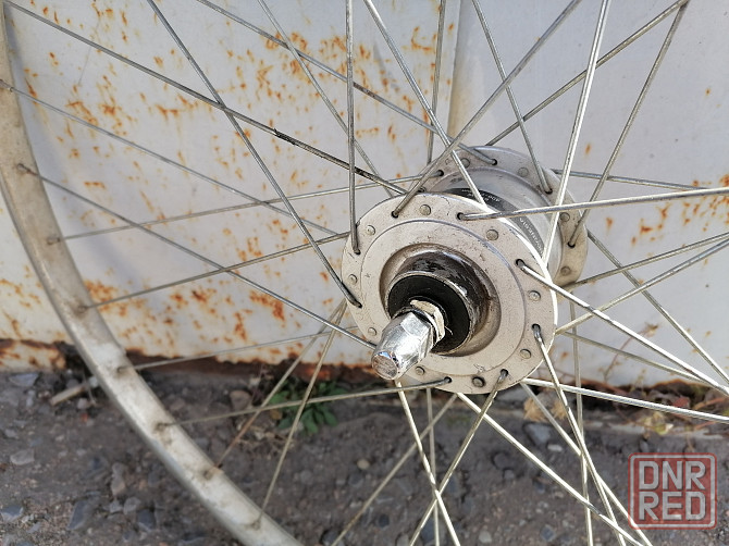 Втулка динамо Shimano , 6V-3W, в сборе с диском и спицами. Стаханов - изображение 2