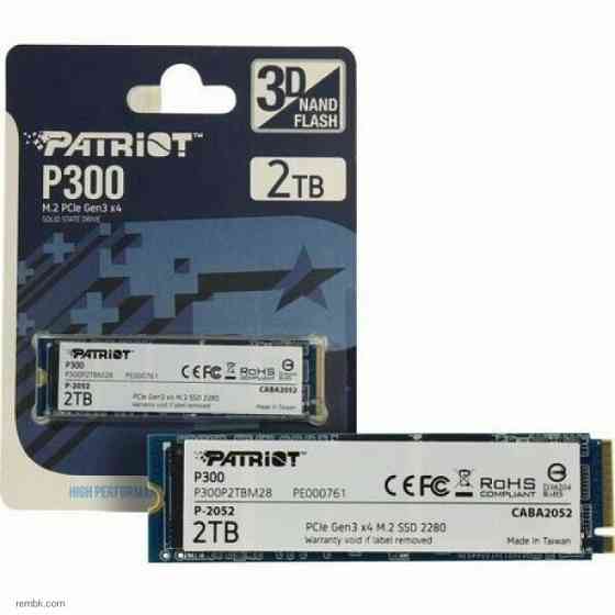 Твердотельный накопитель ssd m.2 nvme patriot memory p300 (p300p2tbm28) 2тб | Гарантия Макеевка