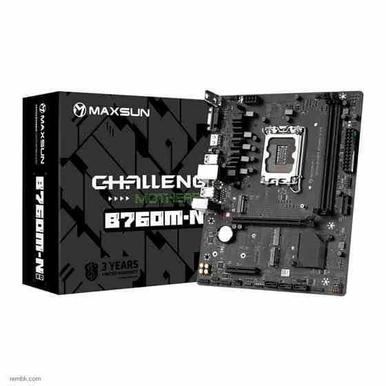 Материнская плата maxsun ms-challenger b760m-n d5 1700, b760, 2xddr5, matx, rtl по доступной цене в макеевке днр | Гарантия Макеевка