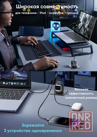 Блок зарядный Ugreen 65 Вт CD361 UNO, GaN, PD, сетевой адаптер, блочок-зарядка Донецк - изображение 5