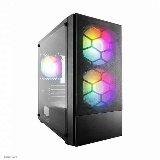 Корпус 1stplayer firebase x4-m black / matx, tg / 1x120mm & 2x140mm ledfans inc. / x4-m-bk-2f1p-1f1 | Гарантия Макеевка