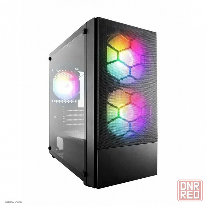 Корпус 1stplayer firebase x4-m black / matx, tg / 1x120mm & 2x140mm ledfans inc. / x4-m-bk-2f1p-1f1 | Гарантия Макеевка - изображение 1