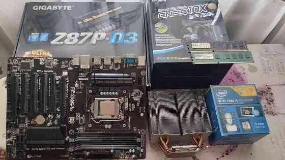 Комплект: материнка Gigabyte, проц i5, оператива DDR3 и башня Zalman Донецк