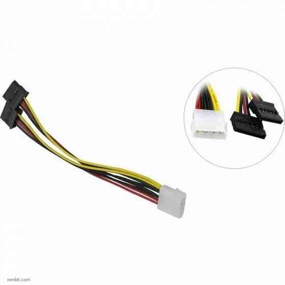 Переходник Exegate Molex - 2x SATA, 0.15m (EX138935RUS) по доступной цене |Гарантия Макеевка