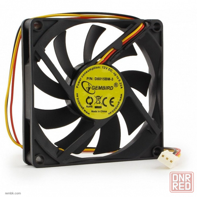 Вентилятор для корпуса Gembird D8015BM-3 |Гарантия Макеевка - изображение 1