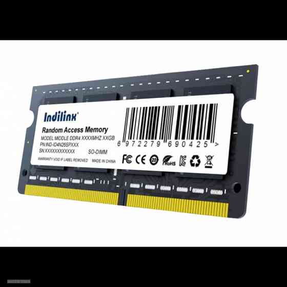 Оперативная память SO-DIMM INDILINX DDR3 8GB 1600MHz CL11 IND-ID3N16SP08X |Гарантия Макеевка