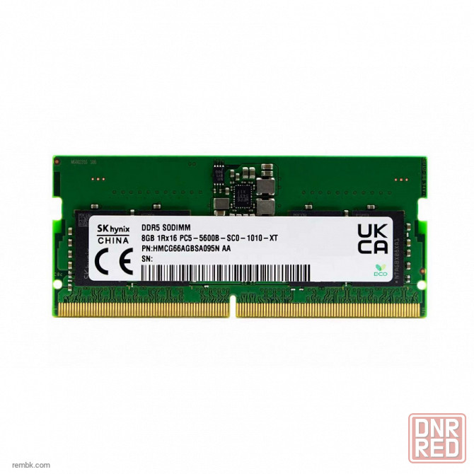 Оперативная память SODIMM 8GB DDR5-5600 SK hynix HMCG66AGBSA095N по доступной цене |Гарантия Макеевка - изображение 1
