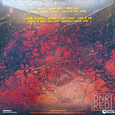 Виниловая пластинка LP "Kiss"- "Live Radio In New York City 1988 г. Донецк - изображение 2