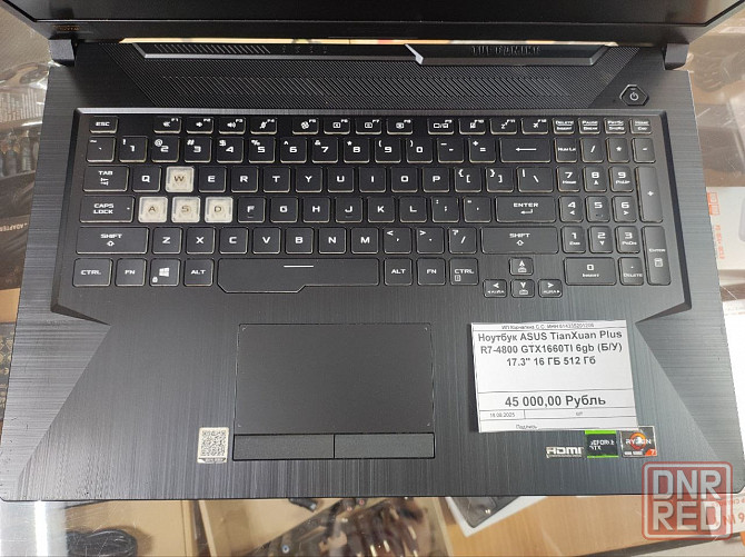 Ноутбук ASUS TianXuan Plus R7-4800 16 512 GTX1660TI 6gb 17.3" Донецк - изображение 4